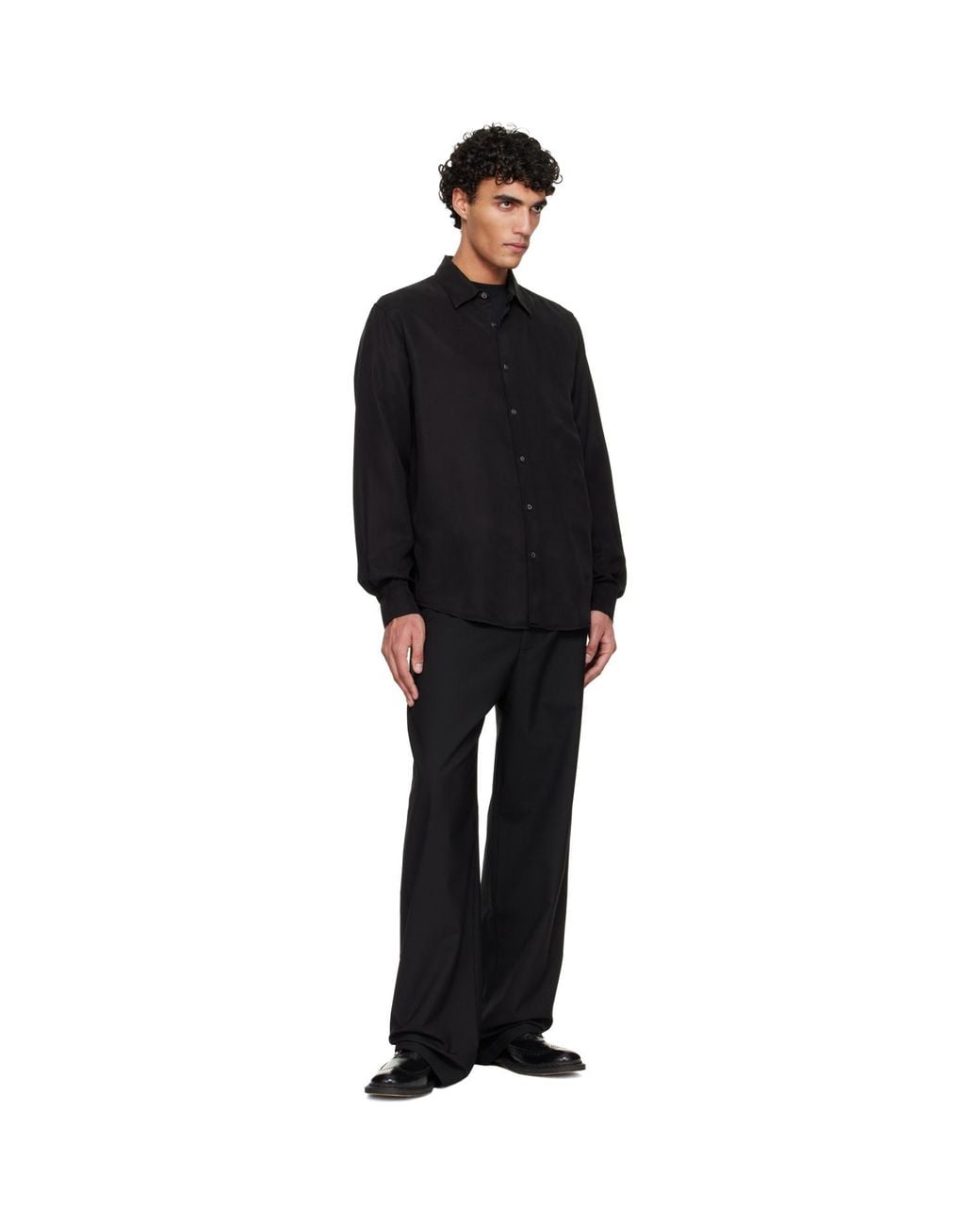Hope Black Regular Fit Shirt for men