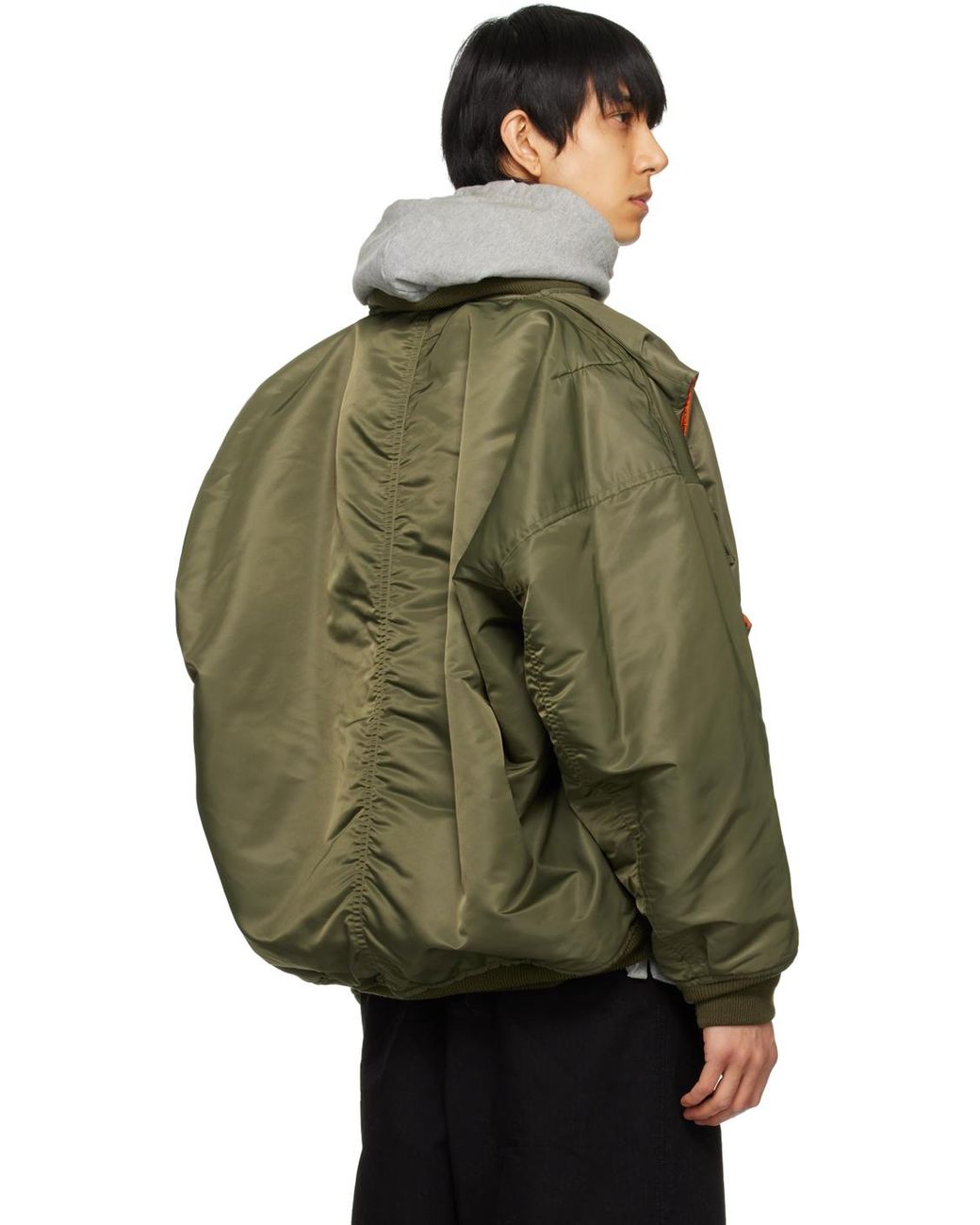 ブルゾン MIHARAYASUHIRO Army green nylon bomber jacket Maison Mihara Yasuhiro Army Nylon Bomber Jacket in Green for