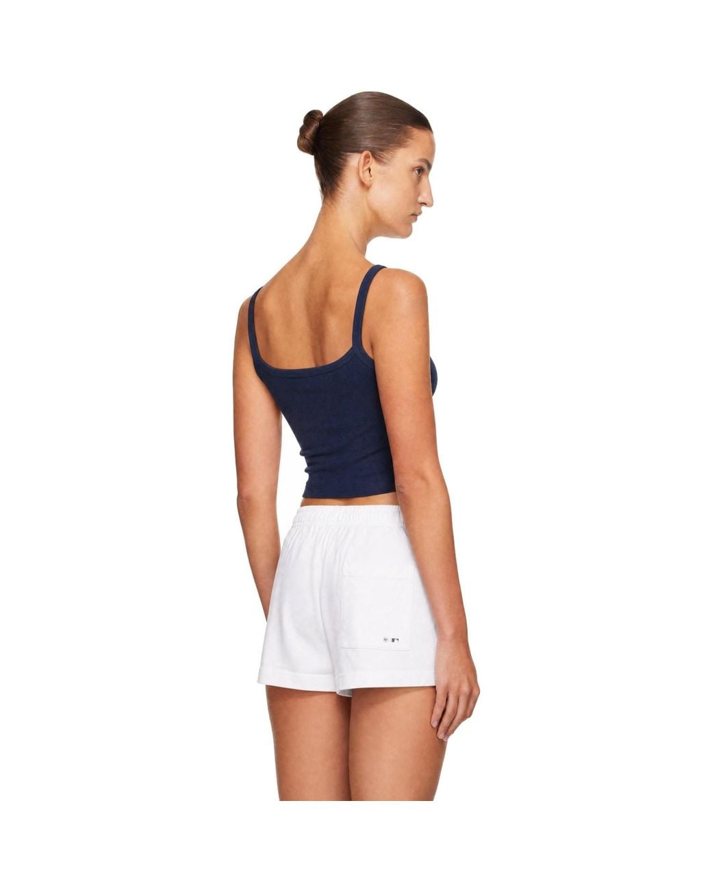 Sporty & Rich Blue Signature Ny Box Tank Top