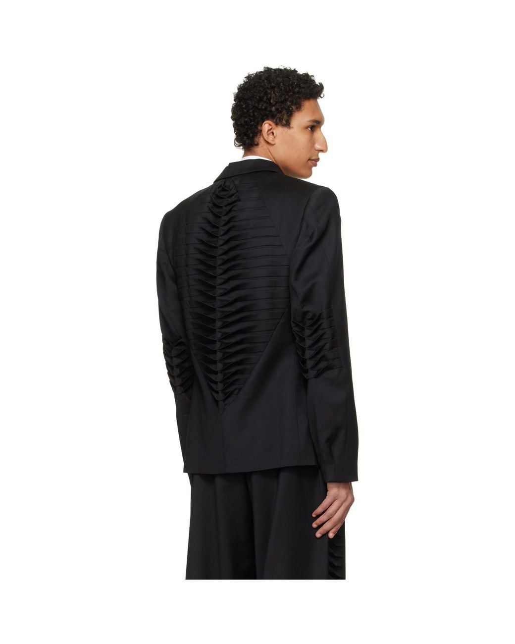 HELIOT EMIL Black Vibraxis Blazer for men