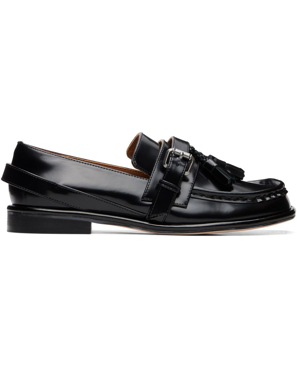 ShuShu/Tong Black Tassel Loafers