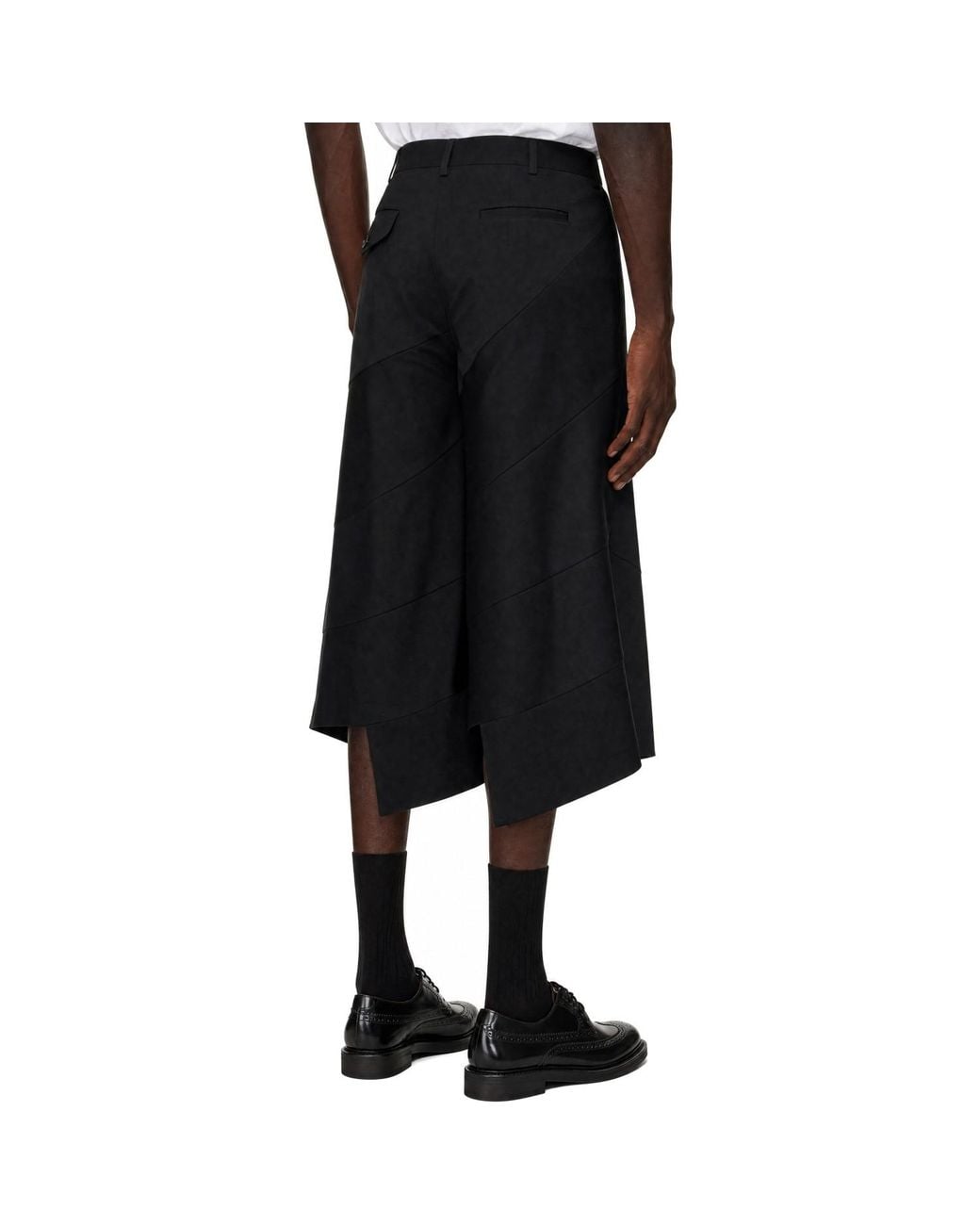 Comme des Garçons Black Gabardine Trousers for men