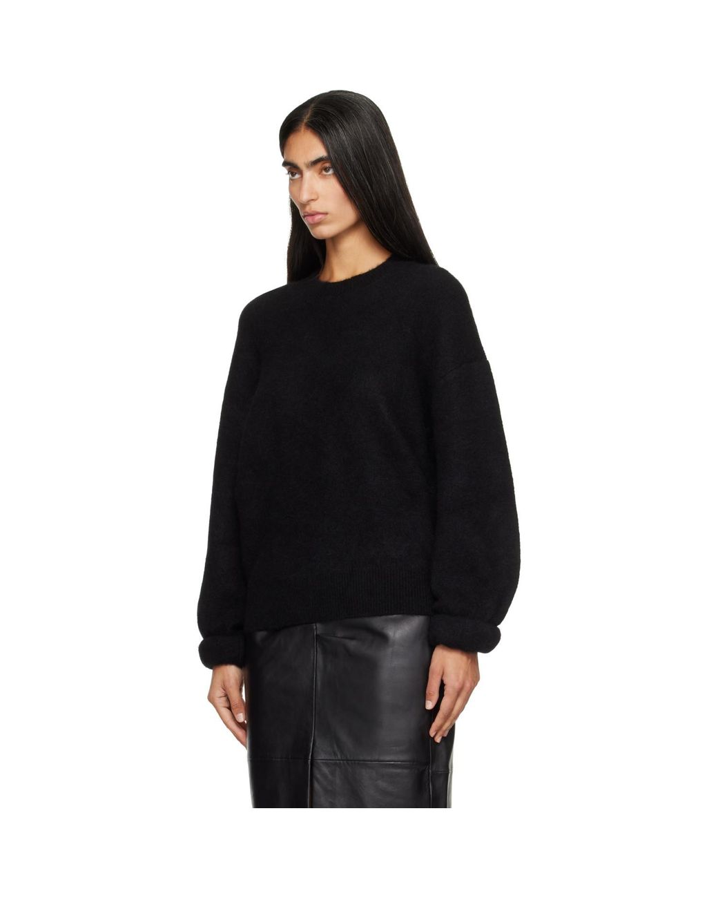 Isabel Marant Black Stacy Crewneck Sweater