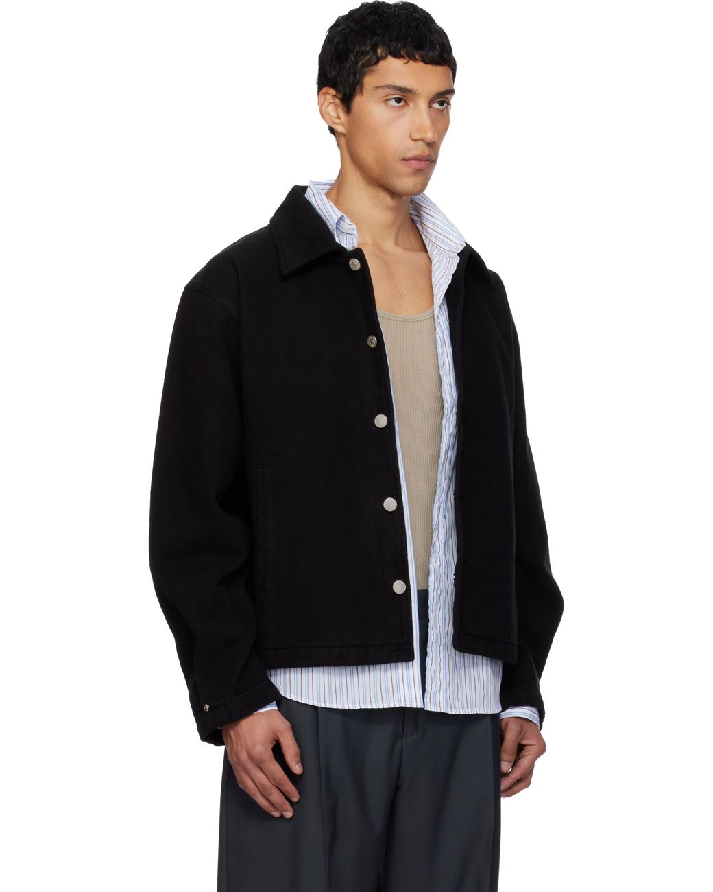 mfpen Painters Denim Jacket in Black for Men | Lyst