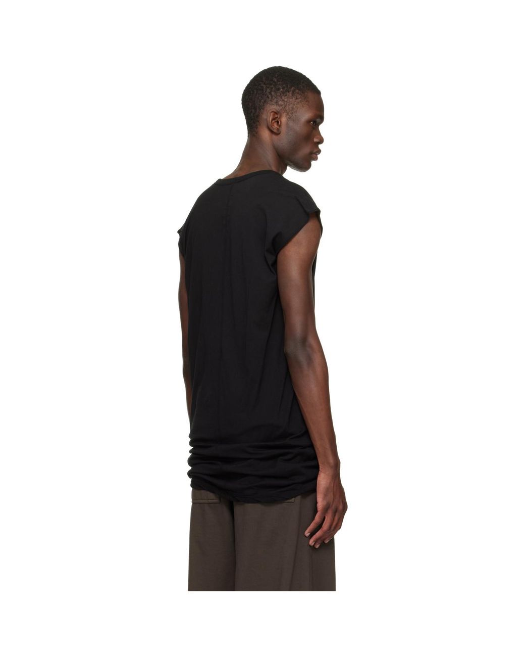 Rick Owens Black Temple Dylan T-Shirt for men