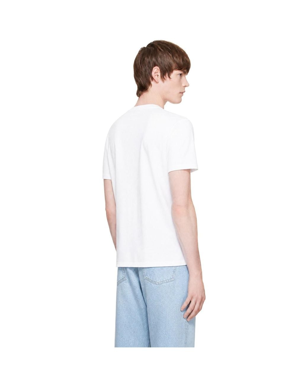 Studio Nicholson White Off- Bric T-Shirt for men