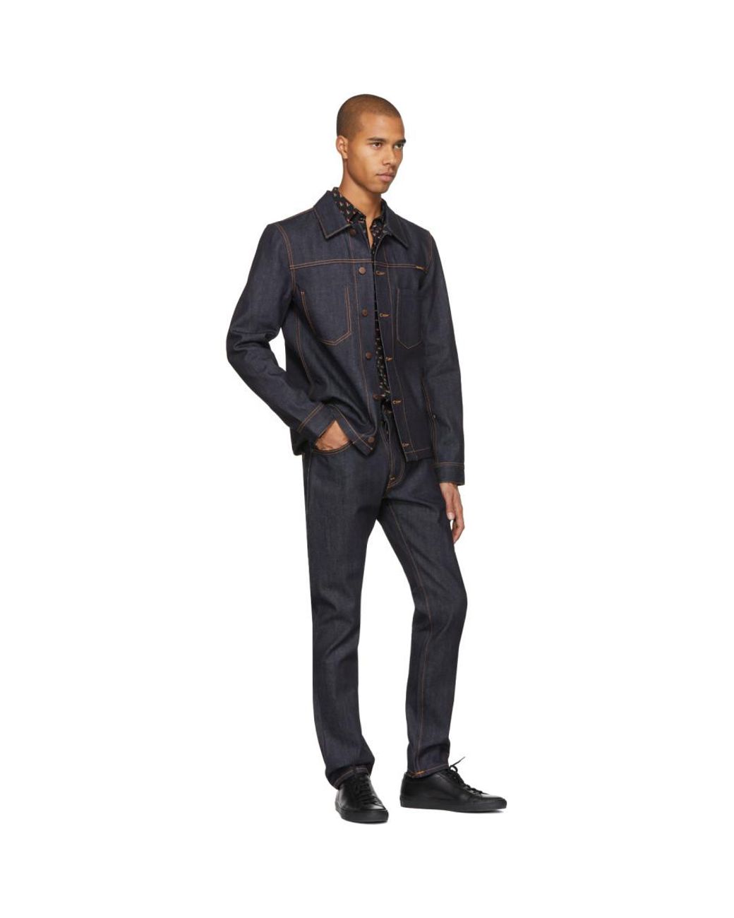 Nudie Jeans Ssense Exclusive Blue Dry 