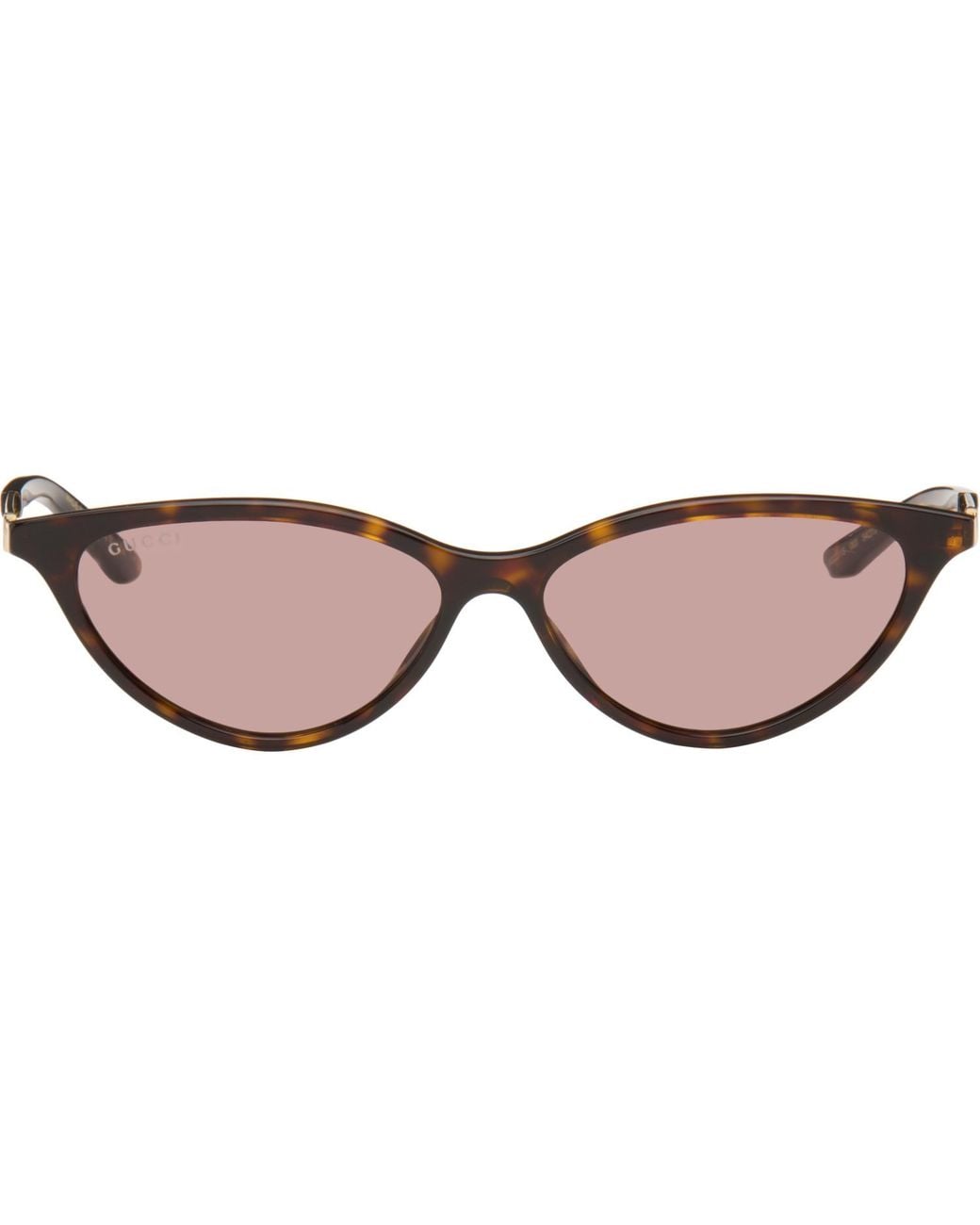 Gucci Brown Cat-Eye Frame Sunglasses