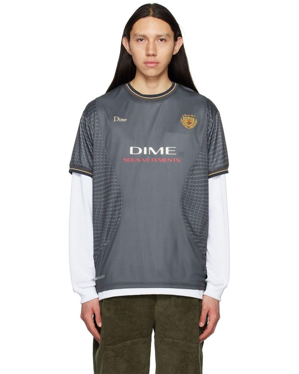 Dime Gray Athletic T-shirt in Black for Men | Lyst