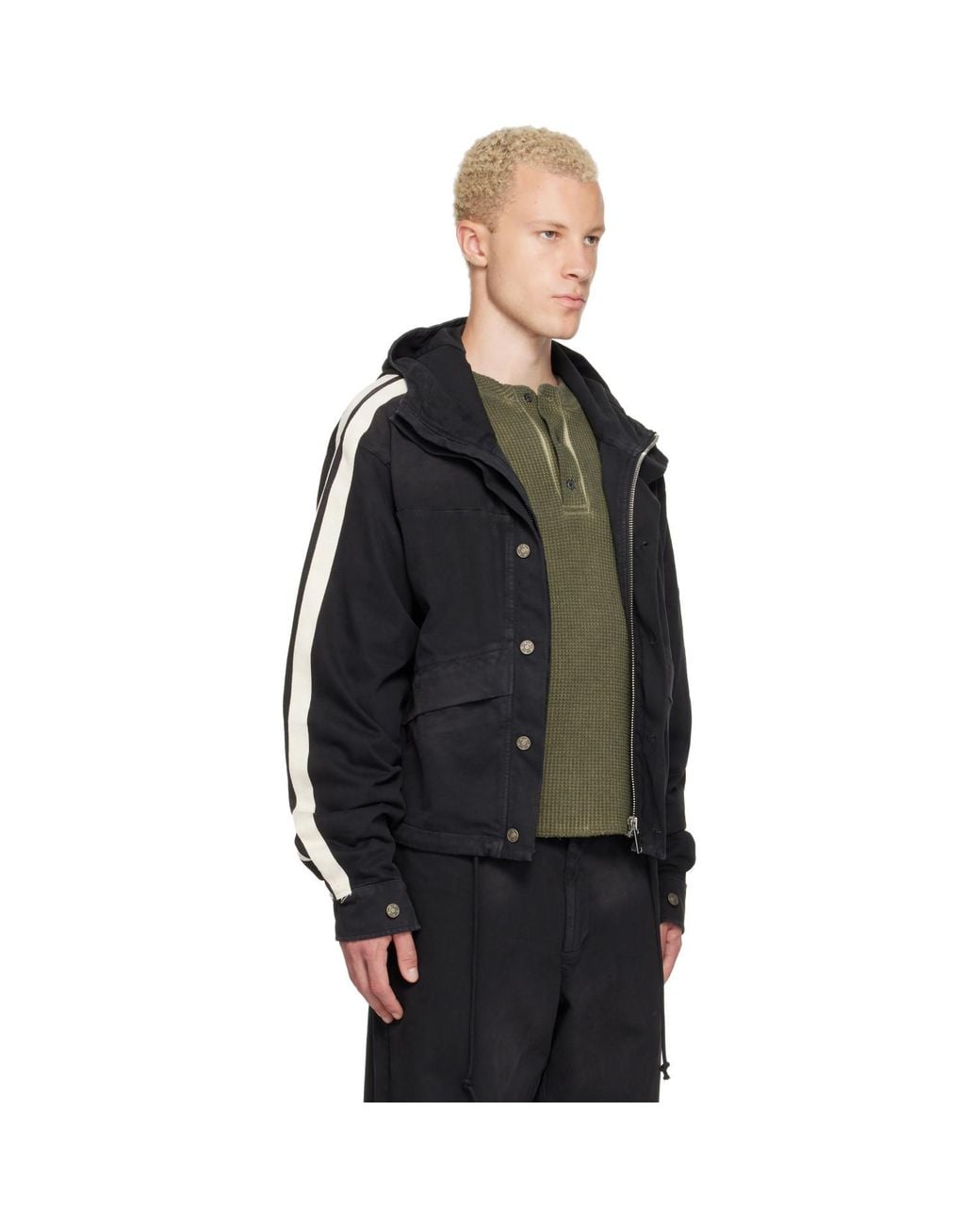 424 Black Racing Jacket for men