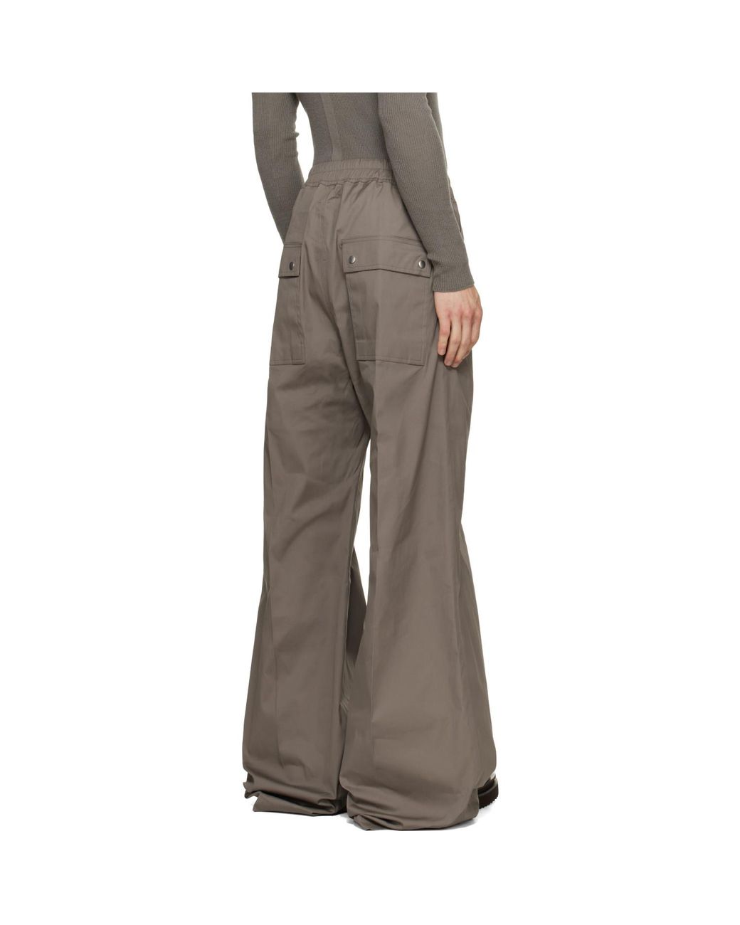 Rick Owens Brown Tower Wide Bela Trousers for men