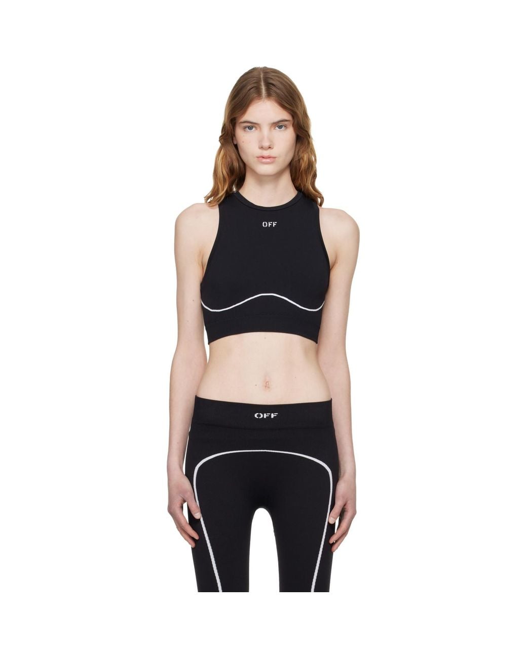 Off-White c/o Virgil Abloh Black 'Off' Stamp Seamless Tank Top