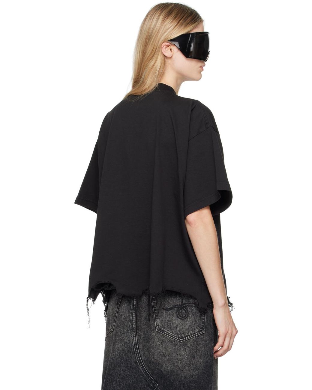 【BALENCIAGA】BB CLASSIC BALENCIAGA CROPPED Tシャツ ロゴ Balenciaga BB Classic Balenciaga Cropped T-shirt Oversized