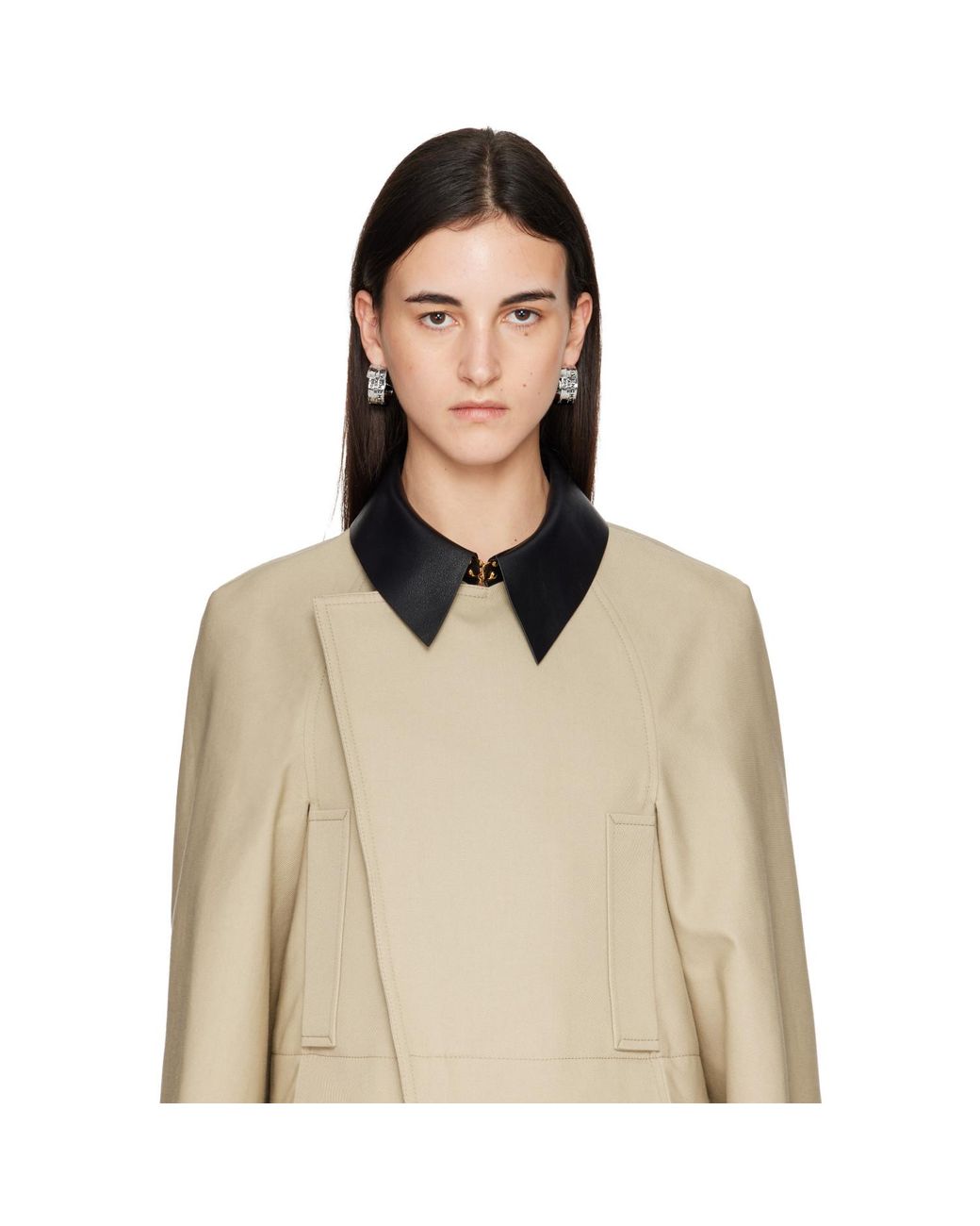 Givenchy Metallic Tape Earrings