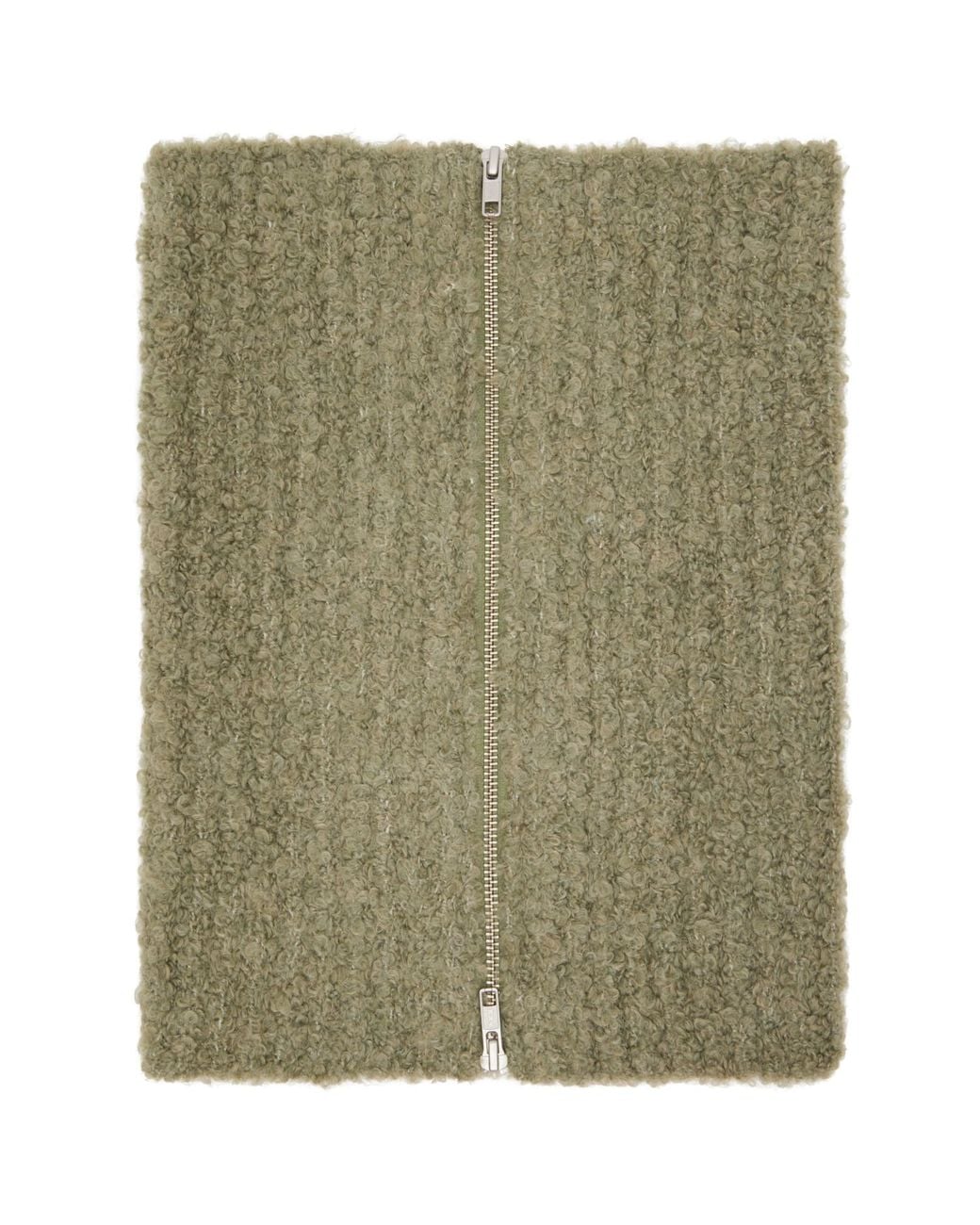 MM6 by Maison Margiela Green Zip Up Collar