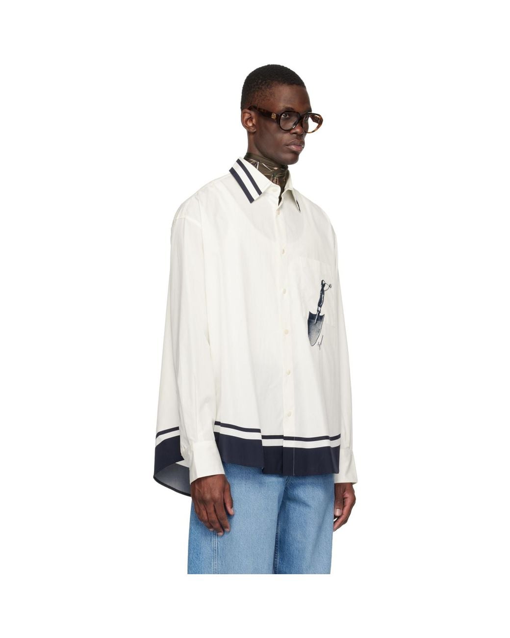 Jacquemus Black Off- 'The Camargue' Shirt for men