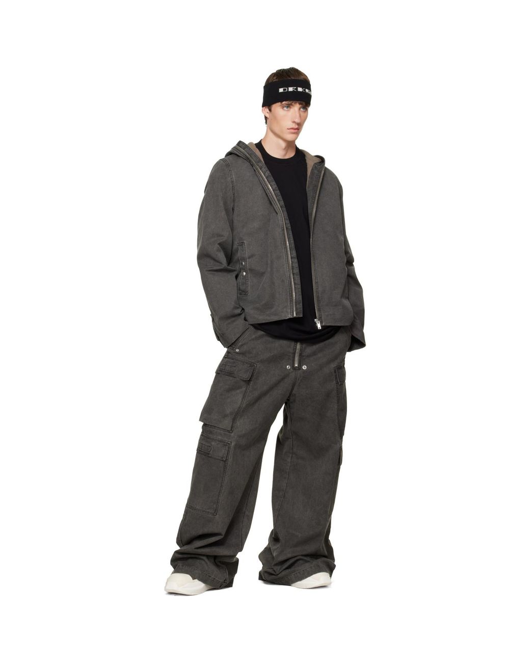 Rick Owens Gray Tower Zipfront Jacket for men