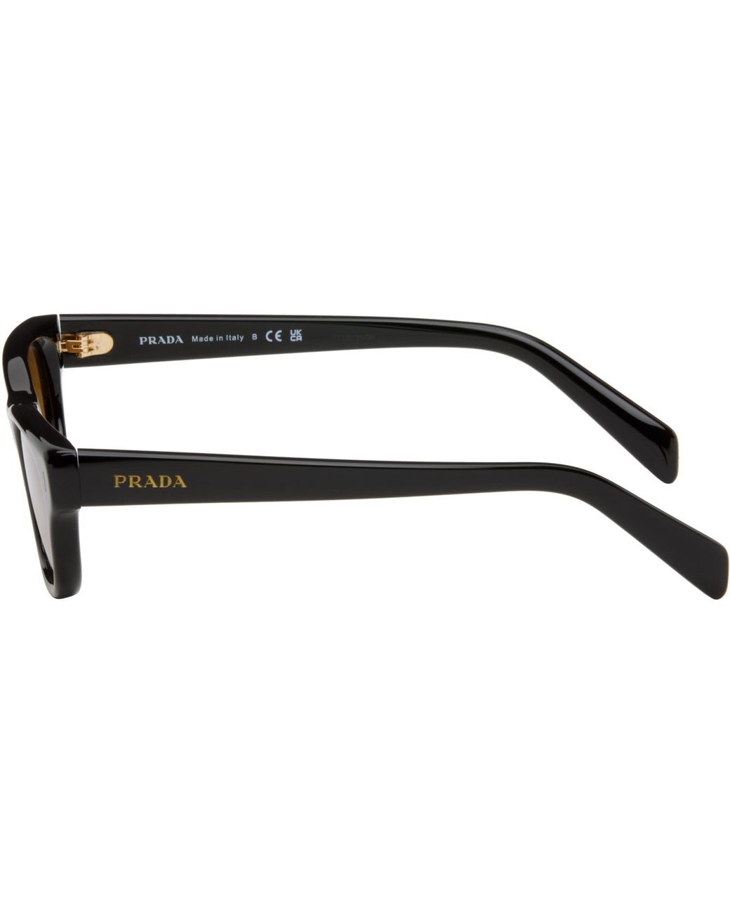 Prada Brown Oval Sunglasses