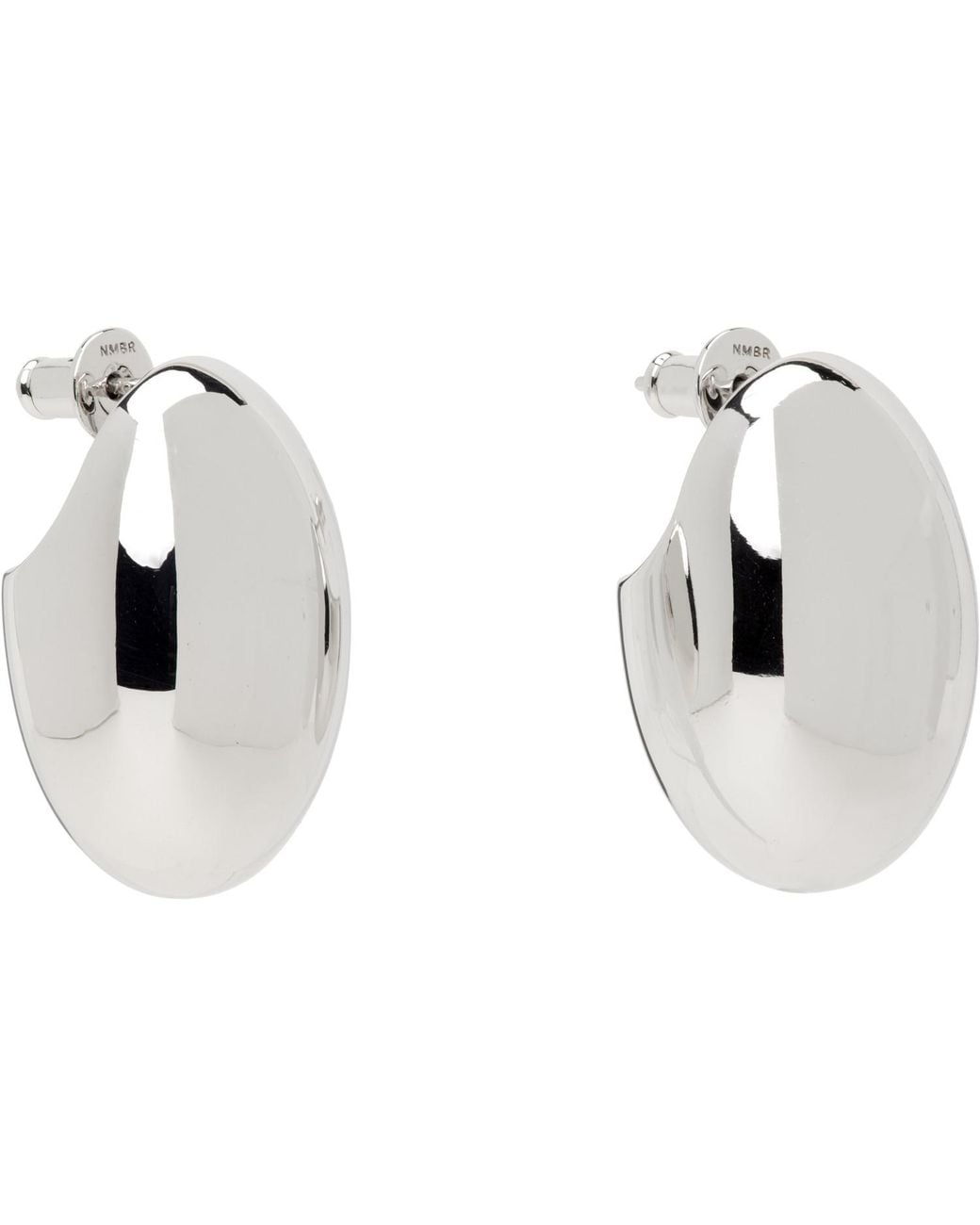 NUMBERING Black #5132 Medium Earrings