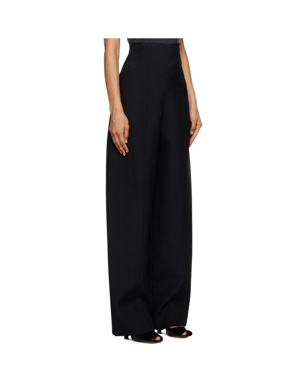 Khaite Black Lennerd Trousers
