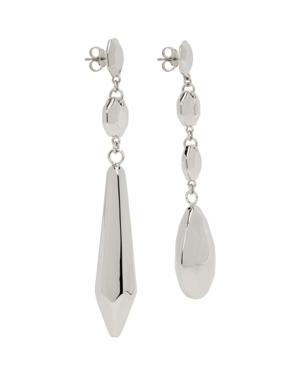 Maison Margiela White Chandelier Pendant Earrings