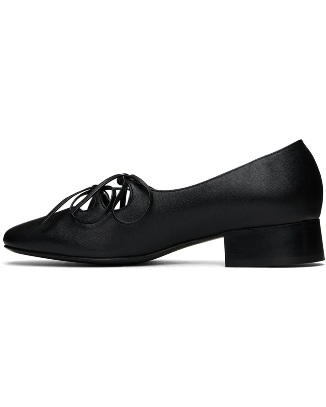 Nicole Saldanã Black Isabel Ballerina Flats