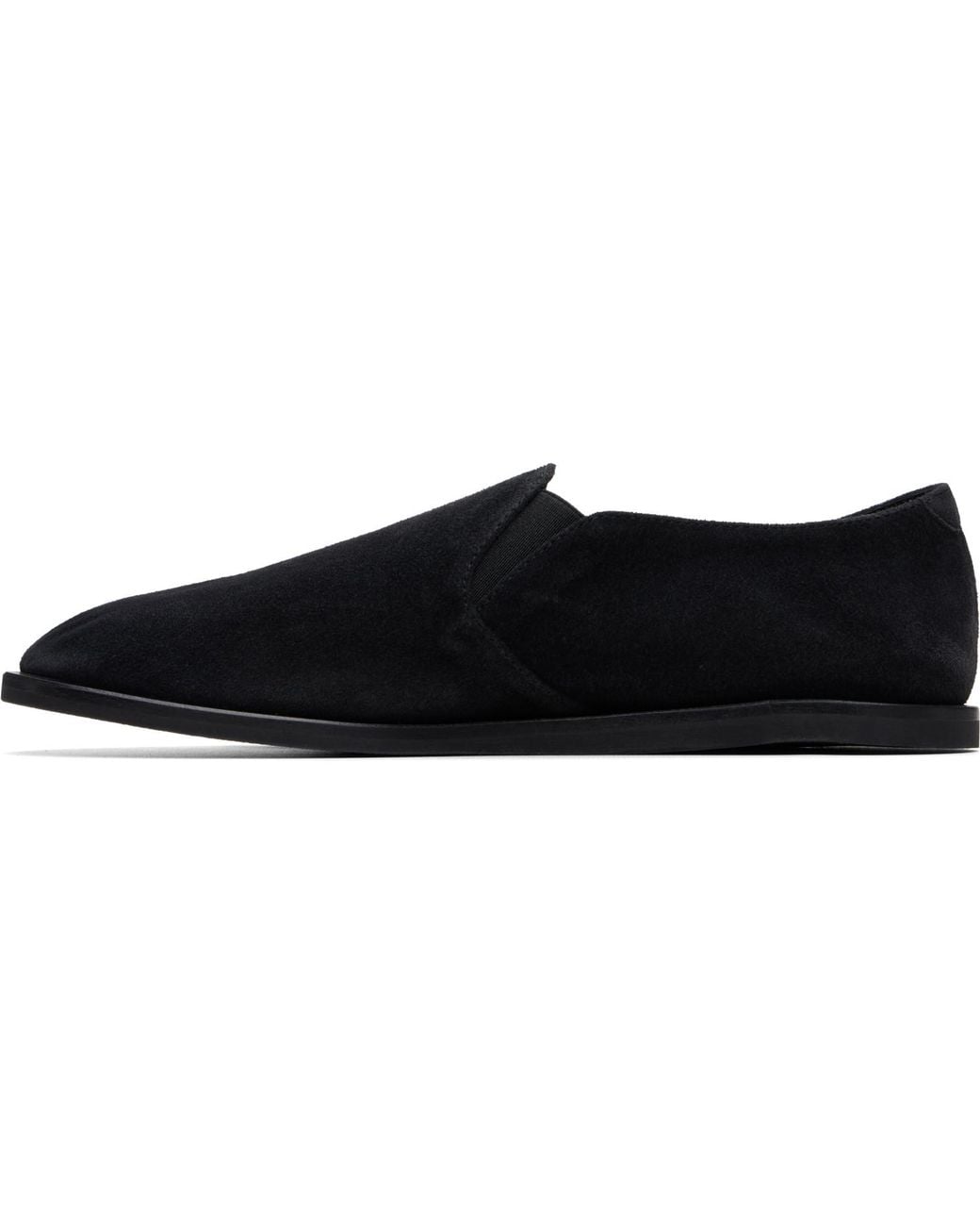 Common Projects Black Suede Slip-On Loafers for men