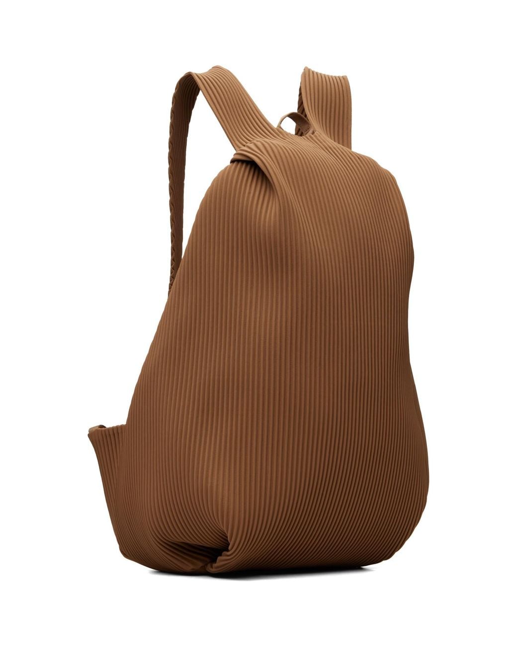 Homme Plissé Issey Miyake Brown Pleats Backpack for men