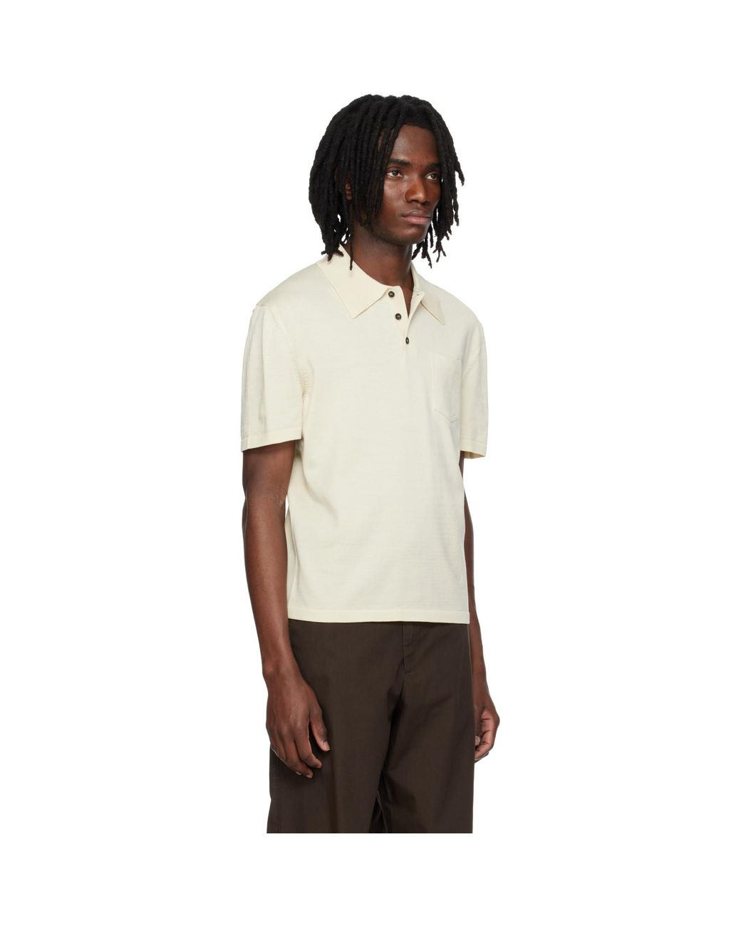 A.P.C. Black Off- Colin Polo for men
