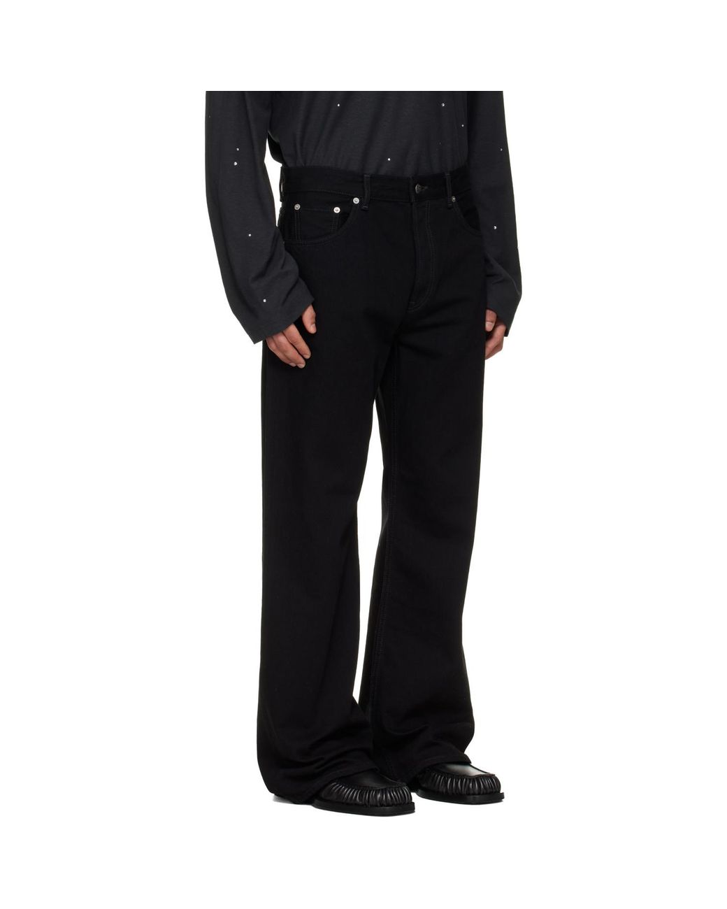 Acne Black Regular Fit 2021M Jeans for men
