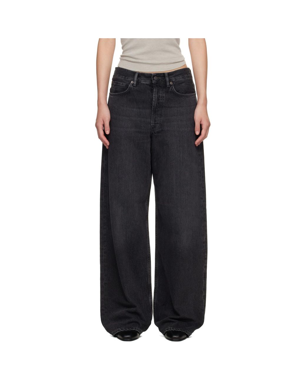 Acne Black Loose Fit 1981 Jeans