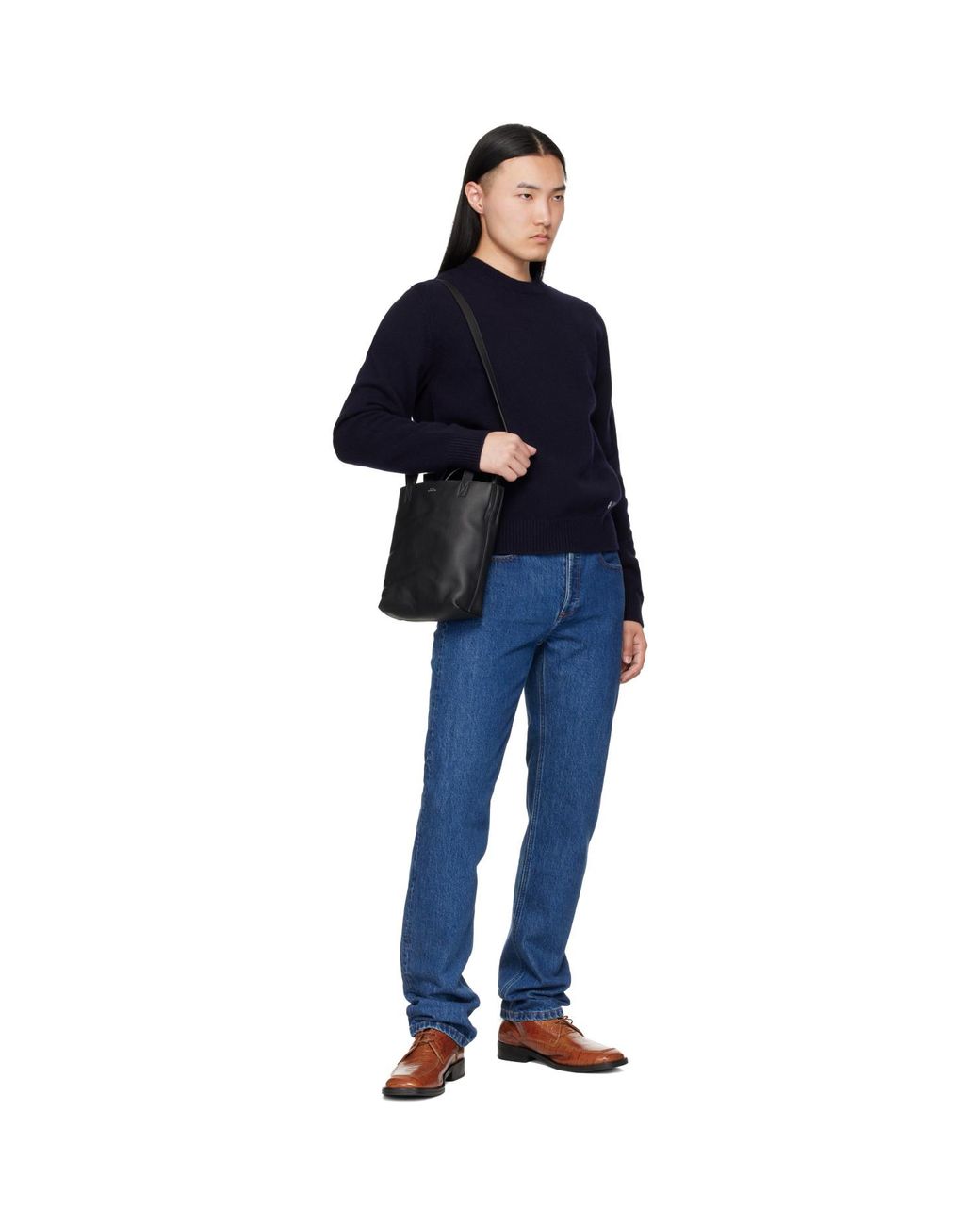A.P.C. Black Maiko Shopper Tote for men