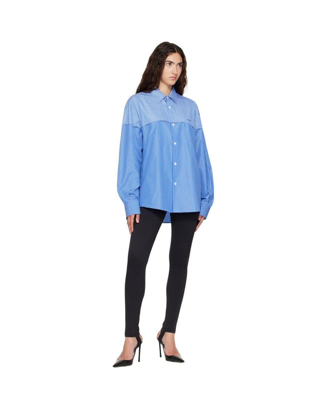 Vetements Blue Push-Up Leggings