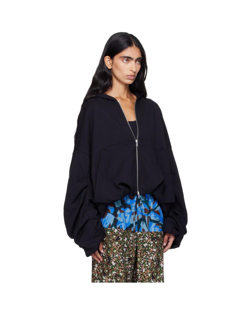 Dries Van Noten Blue Hannett Tris Hoodie