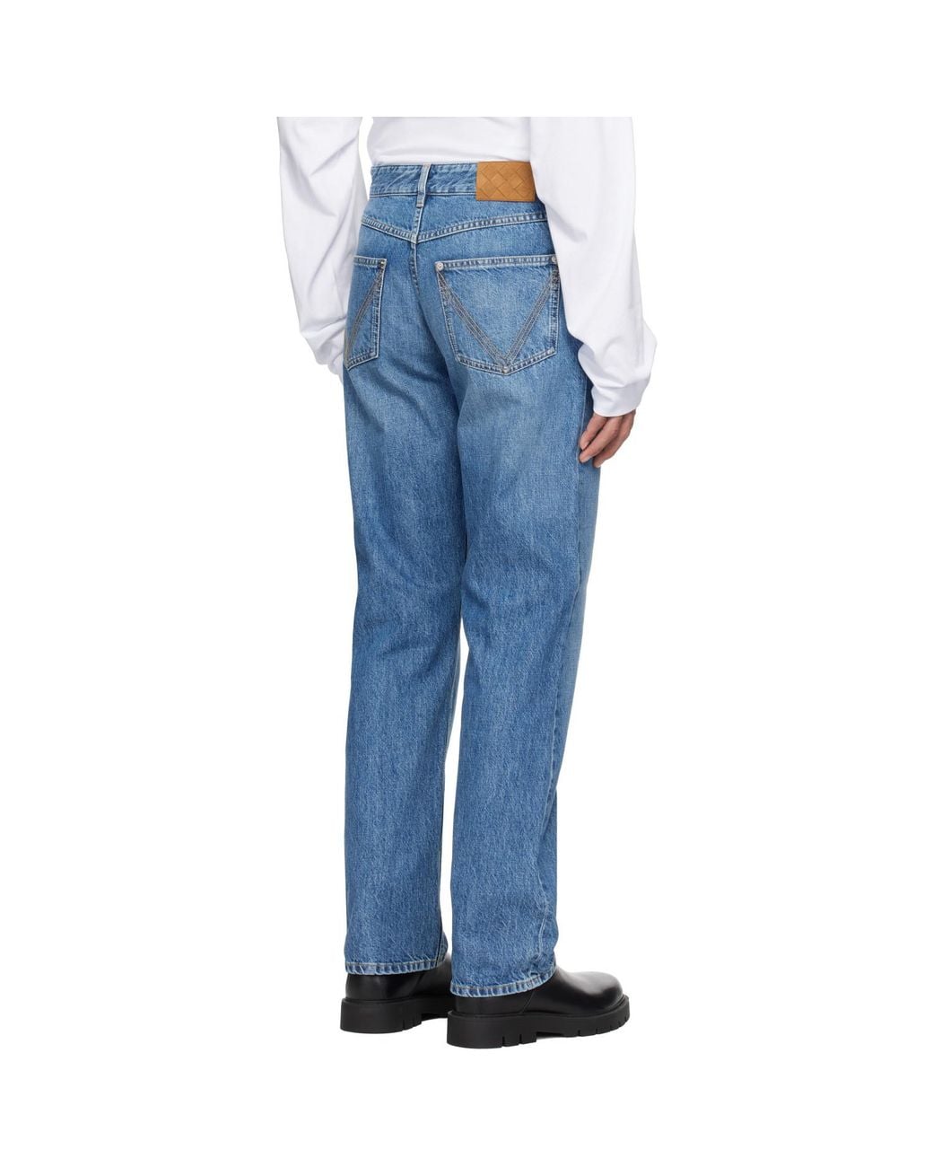 Bottega Veneta Blue Straight Jeans for men