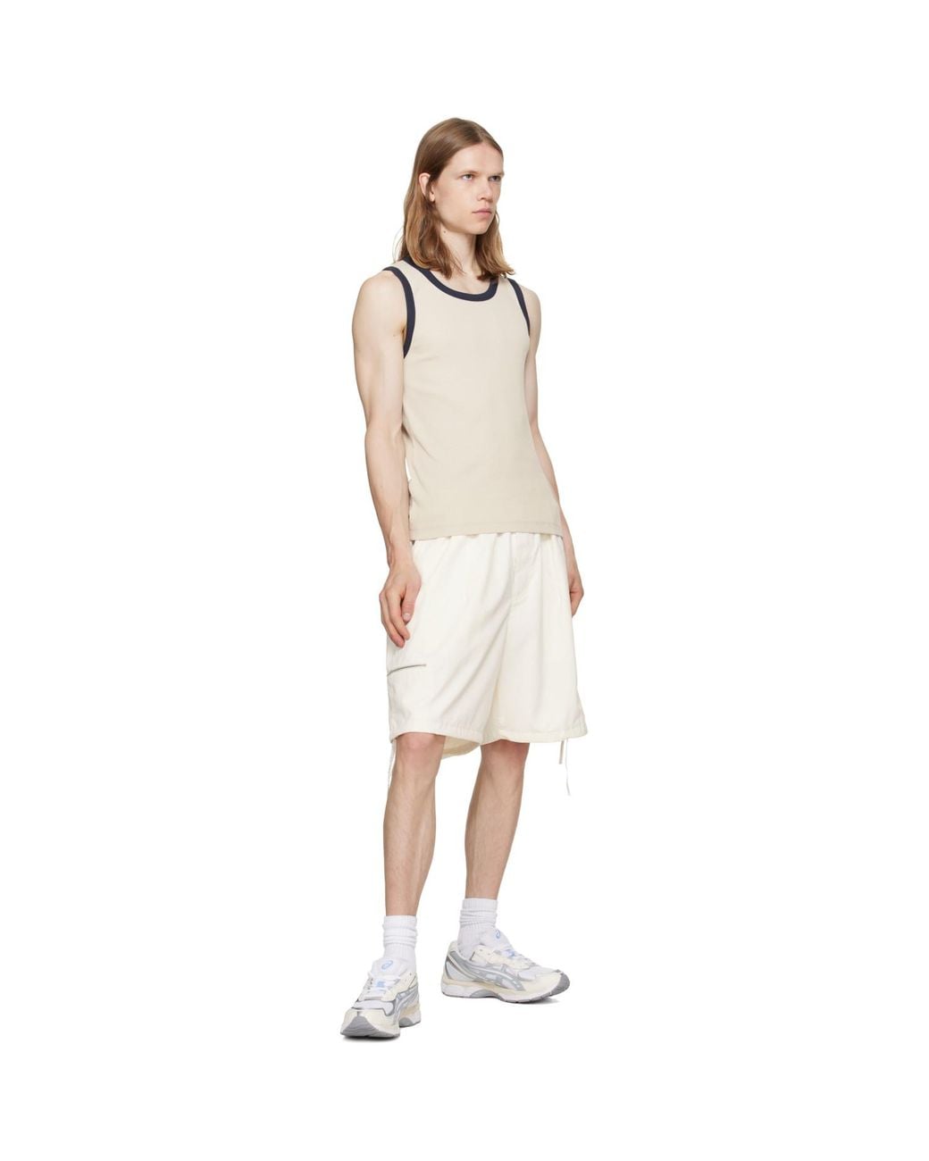 Asics White Gel-Nyc 2055 Sneakers for men