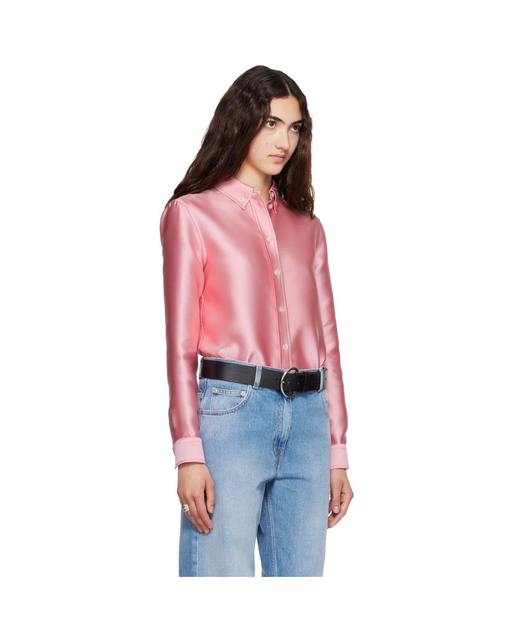 Calvin Klein Red Sophie Button-Down Shirt