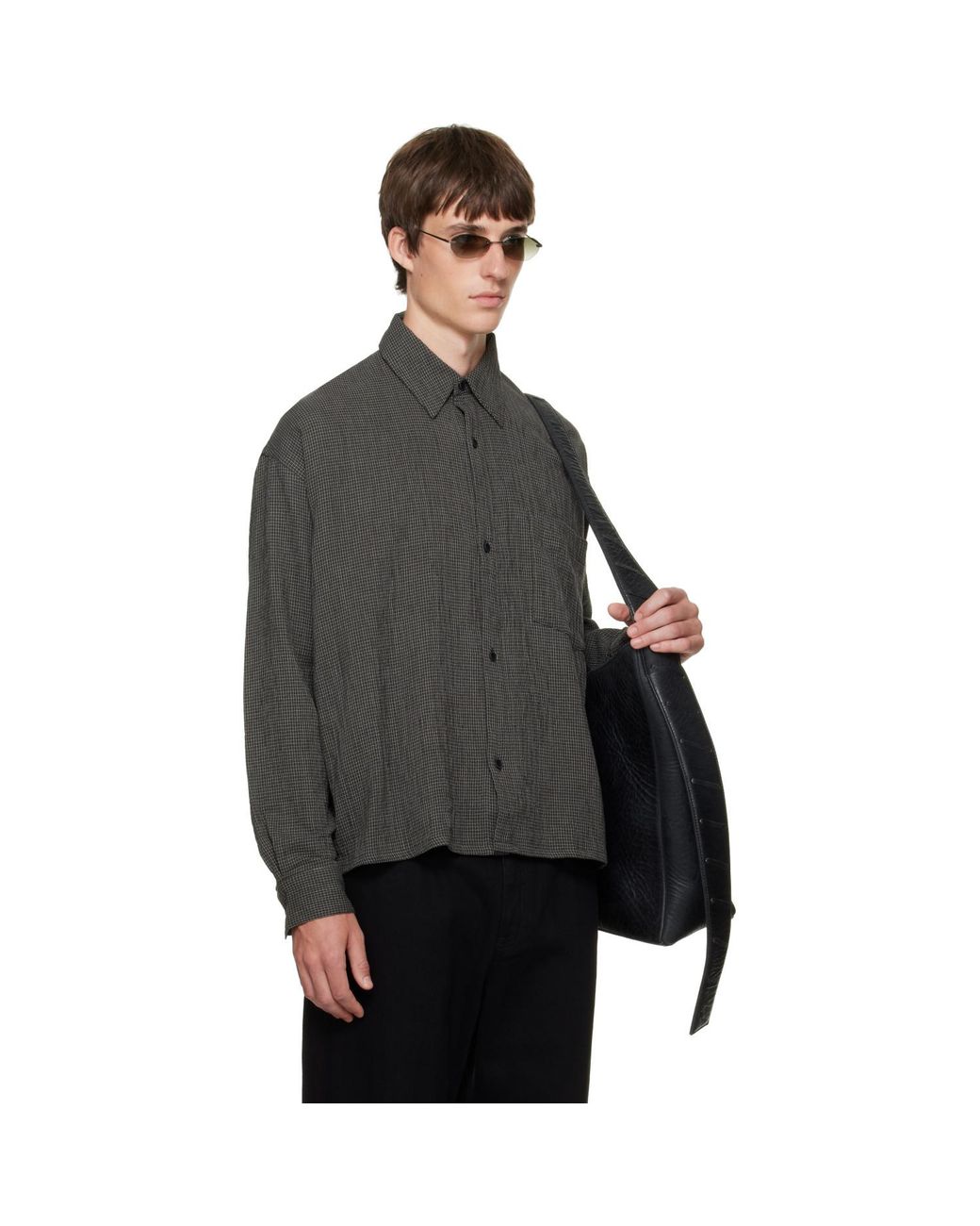 Won Hundred Gray Maza Shirt for men