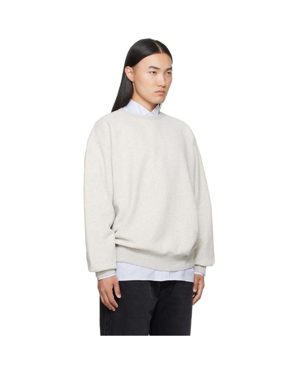 Maison Margiela White 4-Stitch Sweatshirt for men