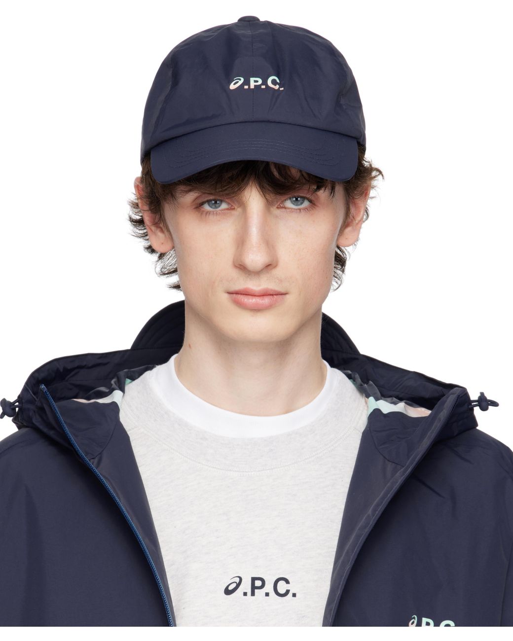 送料無料 通販 ファッション A.P.C. Asics Edition Charlie Baseball Cap in Blue for Men | Lyst 帽子