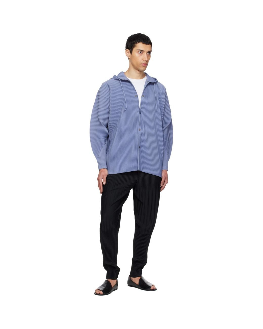 Homme Plissé Issey Miyake Black Monthly Colors February Trousers for men