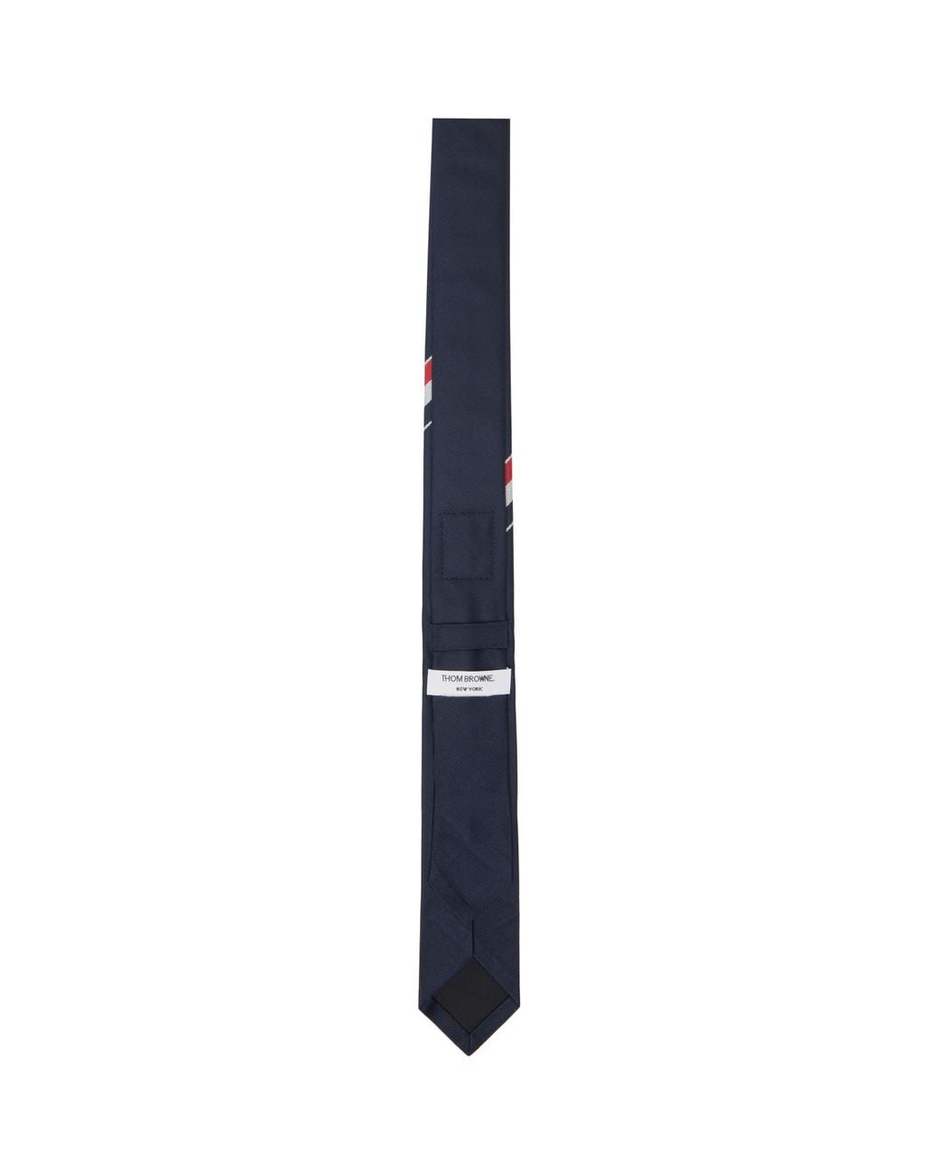 Thom Browne Blue Classic Silk Tie for men