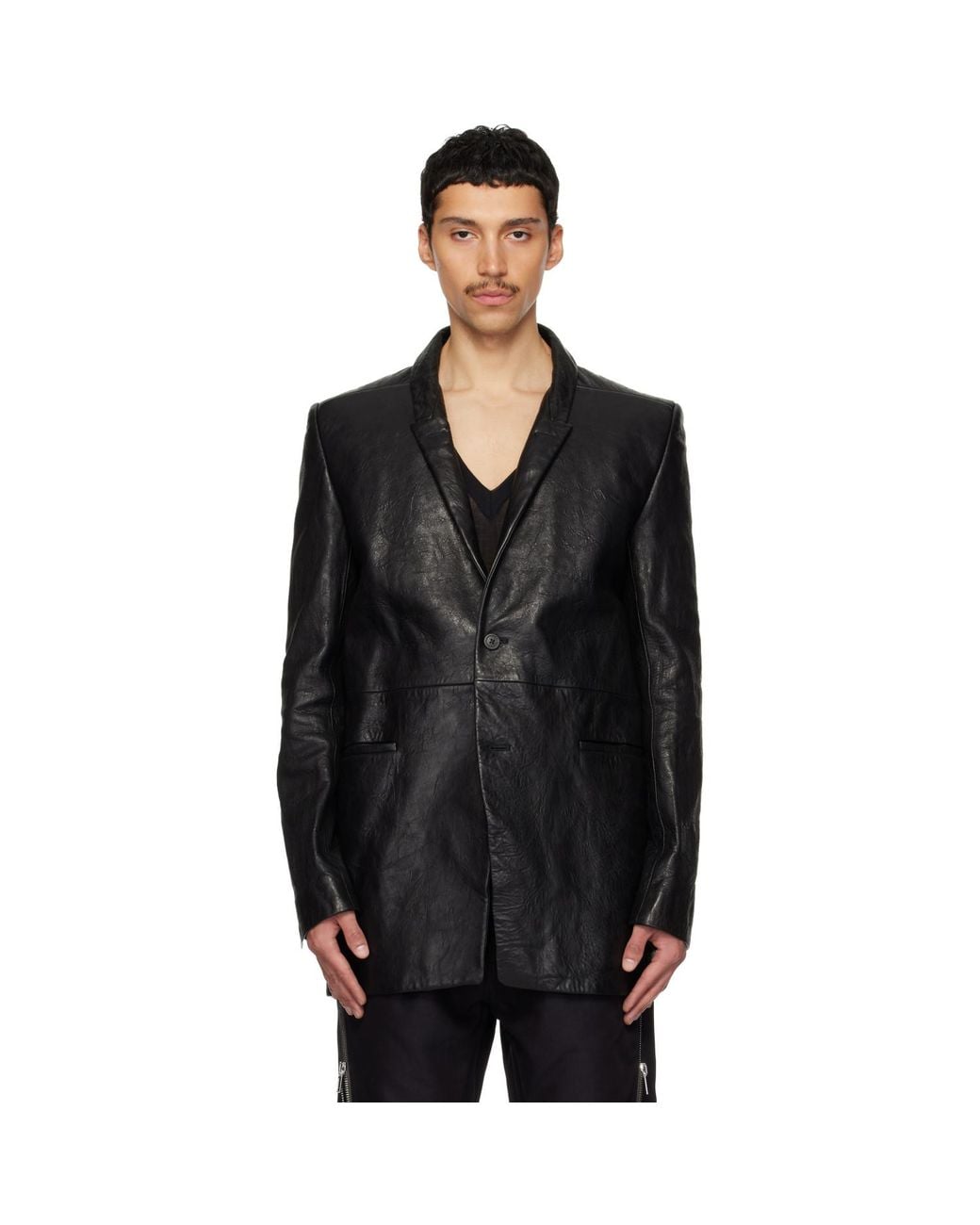 Rick Owens Black Temple Concordians Jacket for men