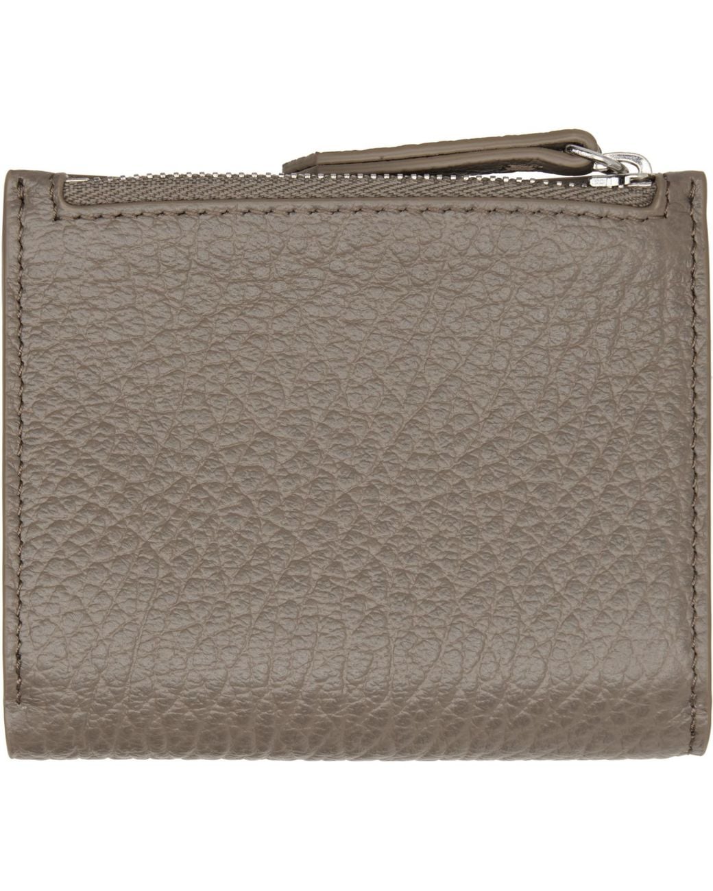 Maison Margiela Gray Taupe Four Stitches Wallet for men