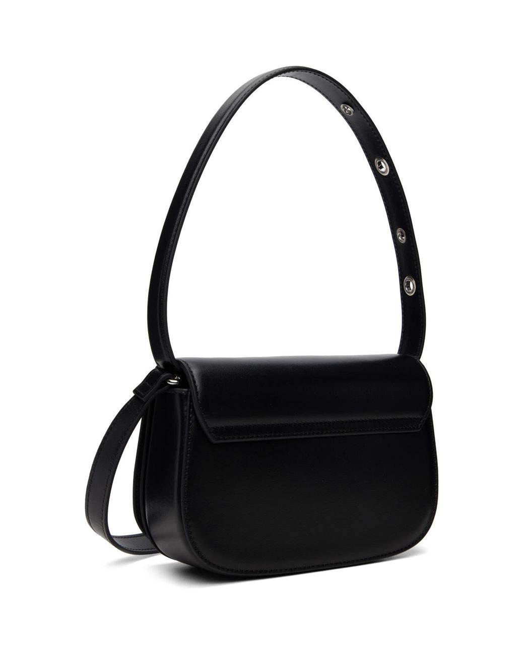 DIESEL Black 1Dr Iconic Handle Charms Shoulder Bag