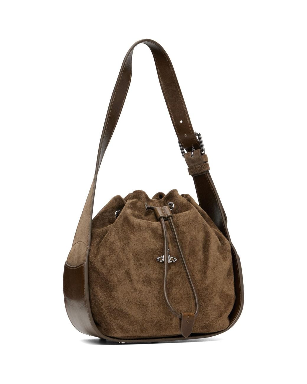 Vivienne Westwood Brown Khaki Stacey Bucket Bag