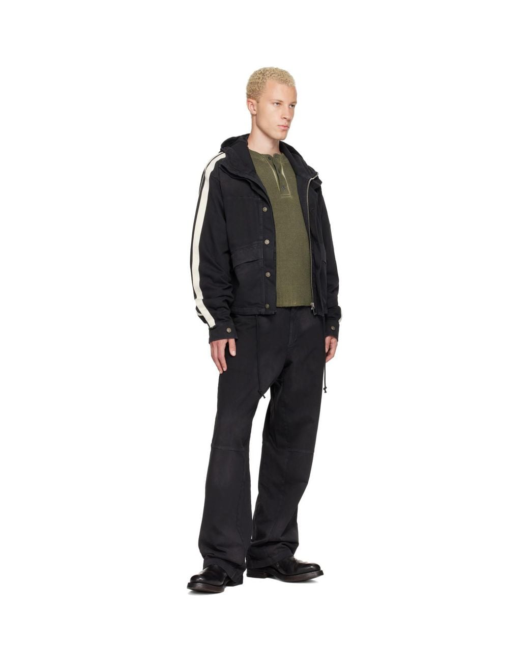 424 Black Racing Jacket for men