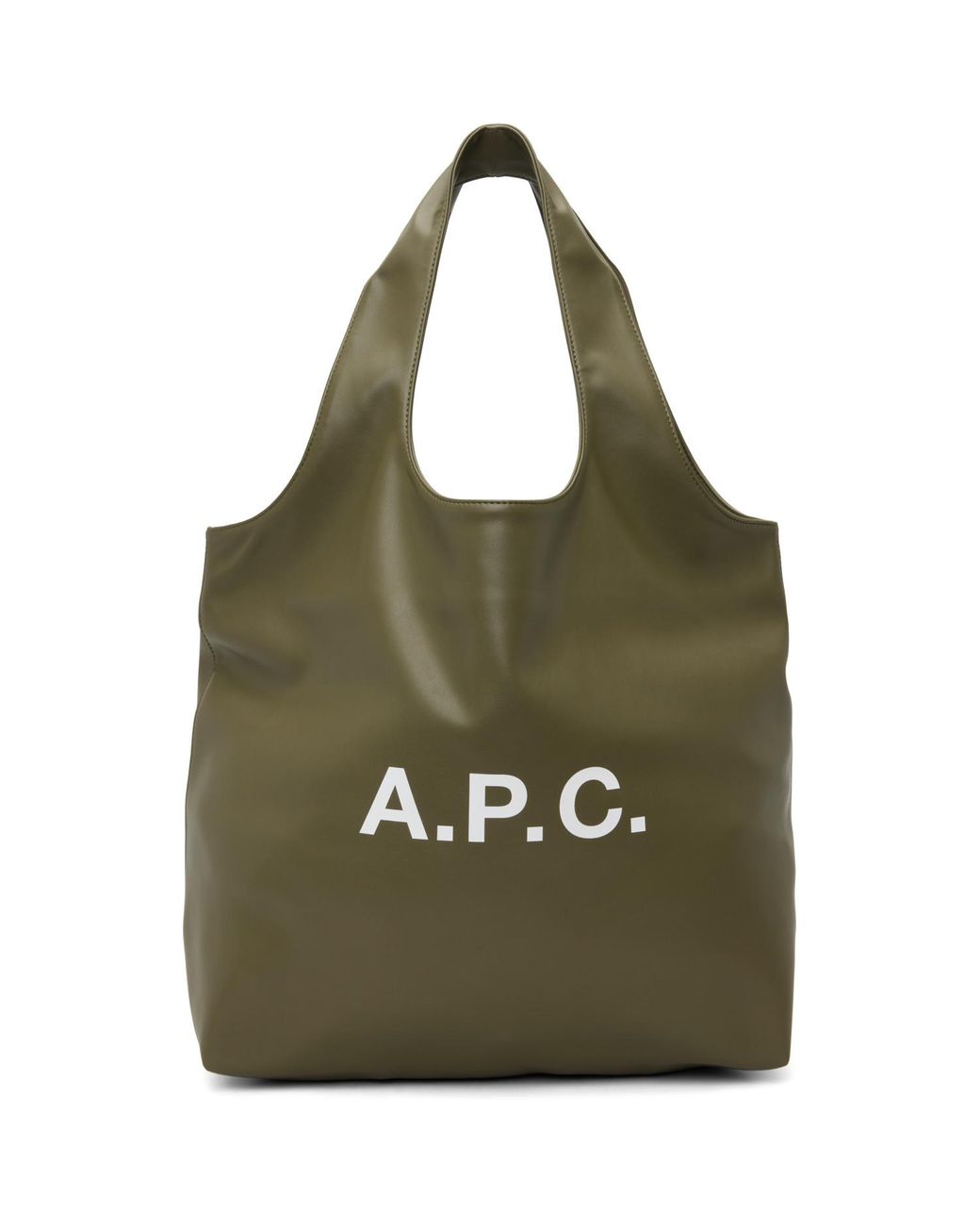 A.P.C. Green Khaki Ninon Tote