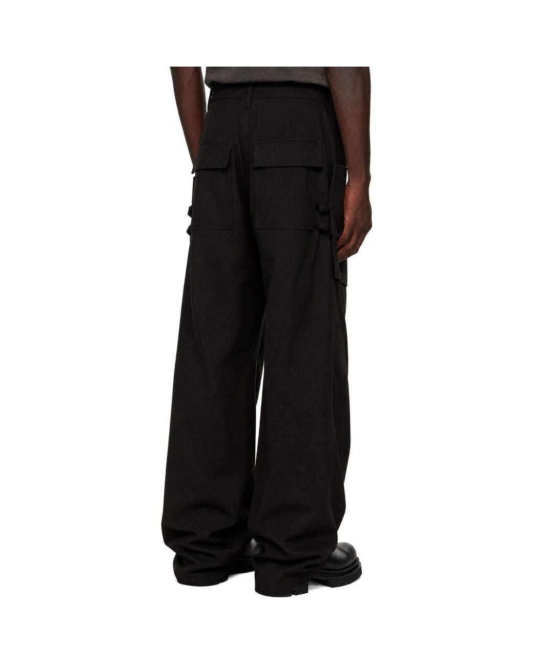 Rick Owens Black Porterville Stefan Cargo Pants for men