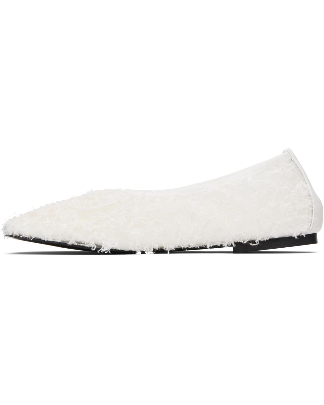 Proenza Schouler Black Glove Lace Ballerina Flats